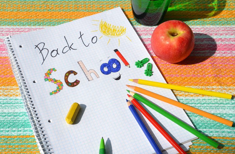 Schriftzug back to school